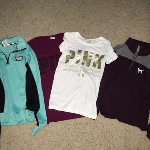 Victoria’s Secret pink shirts